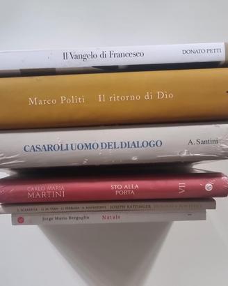 Lotto 6 libri Papi Ratzinger Bergoglio Martini
