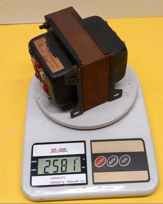 Autotrasformatore potenza 100 VA, tensioni riporta