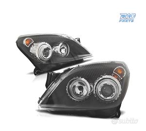 FARI OPEL ASTRA H 04-09 OCCHI ANGEL FONDO NERO