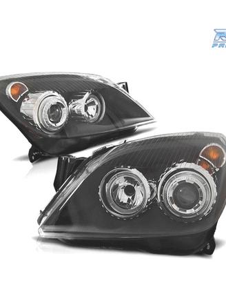 FARI OPEL ASTRA H 04-09 OCCHI ANGEL FONDO NERO