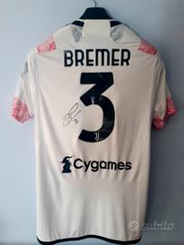 Maglia calcio Juventus 2023 Bremer #3 autografata