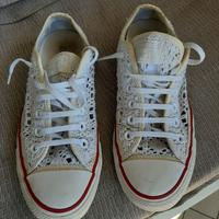 converse all star bianche in pizzo