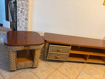 Mobili in rattan