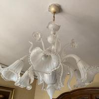 Lampadario classico in vetro di Murano