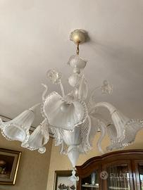 Lampadario classico in vetro di Murano