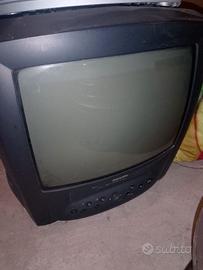 Televisore 14 pollici con videoregistratore