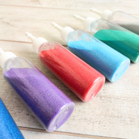 Set di 7 confezioni di sabbia decorativa colorata