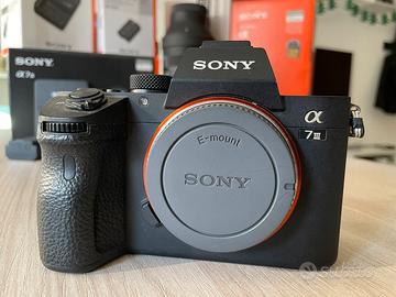 Sony Alpha 7 mkiii con 2 obiettivi