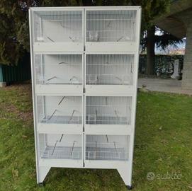 Gabbia/batteria per uccelli , 8 posti