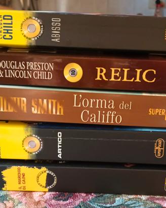 Lotto 5 libri thriller e avventura SuperPocket 