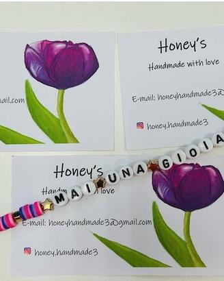 Bracciale fatto a mano perline argilla polimerica