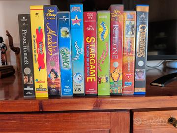Lotto 10 VHS vintage Gargoyles, Yu-Gi-Oh, Disney 