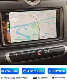 Display Touch Stereo 9" Android Smart Fortwo 451