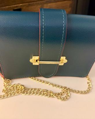 Borsetta a tracolla Blue Lemon Paris blu petrolio