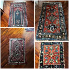 Tappeti orientali in lana e lana e seta