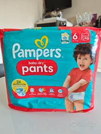 Pampers Baby Dry Pants 6 (32 pezzi)