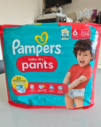 Pampers Baby Dry Pants 6 (32 pezzi)