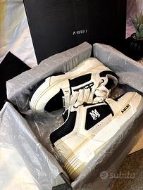 Scarpe Amiri MA-1 Hight Top Sneakers Black White -