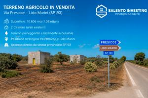 TerrenoAgricolo 2CASOLARI via Presicce Lido Marini