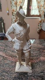 Statua cavaliere in marmo