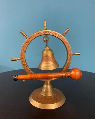 Campana nautica vintage in ottone
