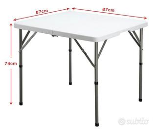 Tavolo quadrato pieghevole