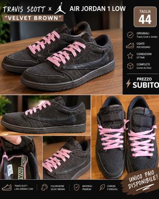 Travis Scott x Air Jordan 1 Low “ Velvet Brown”