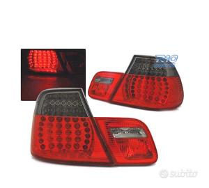 FANALI BMW E46 COUPE 03-07 LED ROSSO AFFUMICATO LO