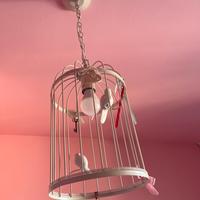 Lampadario gabbietta uccellini