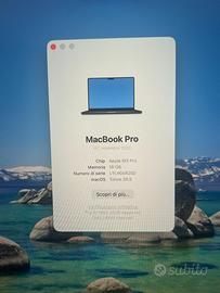 MACBOOK PRO 14 -M3-pro 18gb 512gb 2023 cl 438