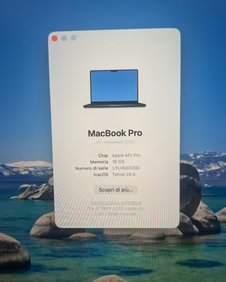 MACBOOK PRO 14 -M3-pro 18gb 512gb 2023 cl 438