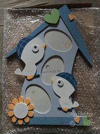 Cornice Portafoto multiplo in legno Mascagni