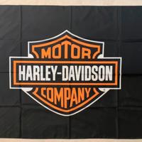 Bandiera stampa Harley Davidson nera