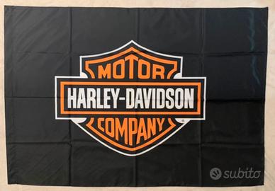 Bandiera stampa Harley Davidson nera