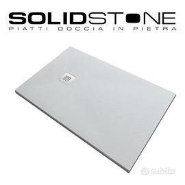 Piatto doccia pietra h 2,8cm Bianco rettangolare