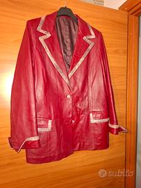 giacca pelle vintage