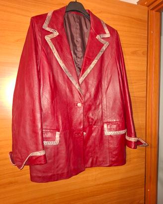 giacca pelle vintage