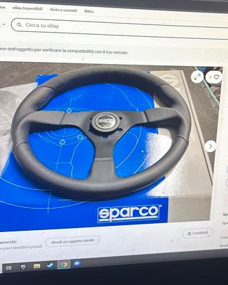 Volante Sparco Pelle/scamosciato
