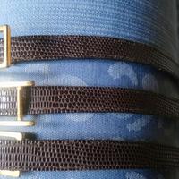 Cinture donna in vera pelle colore testa di moro