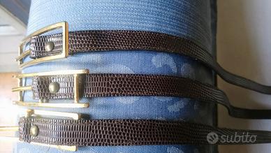 Cinture donna in vera pelle colore testa di moro