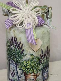 secchiello latte decorativo