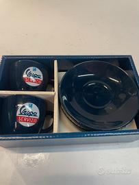 Set 2 Tazzine Caffè Vespa Servizio