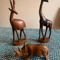 Sculture statuette intagliate a mano africa