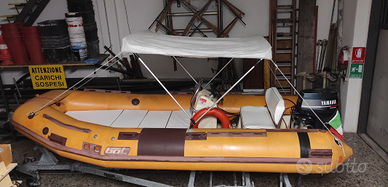 Gommone motore carrello