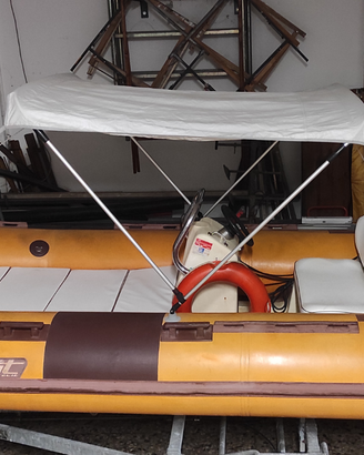 Gommone motore carrello