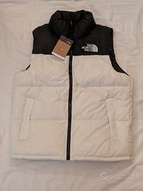 Smanicato The North Face Nuptse 700 - Bianco/Nero 