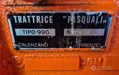 TRATTORE PASQUALE TIPO 990 N°1908