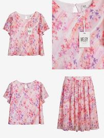 Vestito bambina,Melby, floreale, 10 anni nuovo