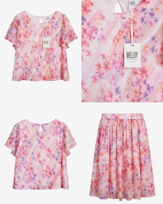 Vestito bambina,Melby, floreale, 10 anni nuovo