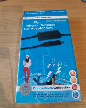 alimentatore per notebook da auto multi connettore